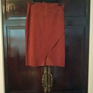 INC International Concepts Faux Suede Skirt